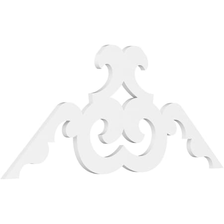 Ekena Millwork Pitch Benson Architectural Grade PVC Gable Pediment, 60"W x 27 1/2"H x 1"P (11/12) GPP060X028X100BEN